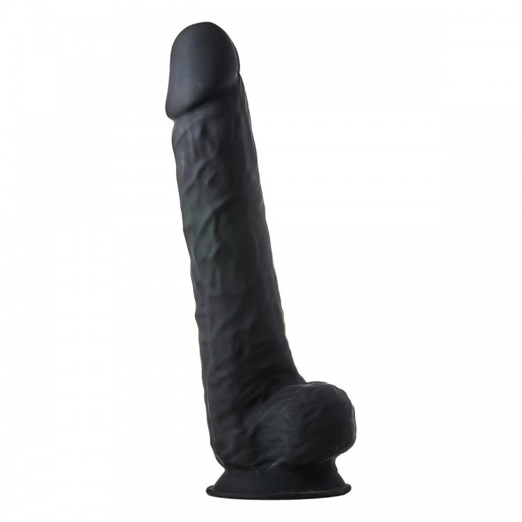 Черный фаллоимитатор-гигант XXL Dildo - 38 см.