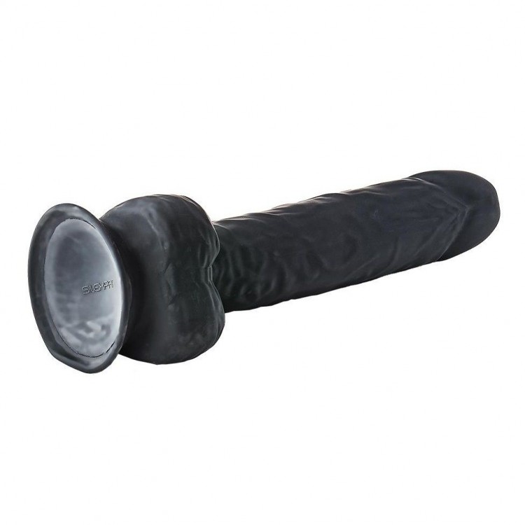Черный фаллоимитатор-гигант XXL Dildo - 38 см.