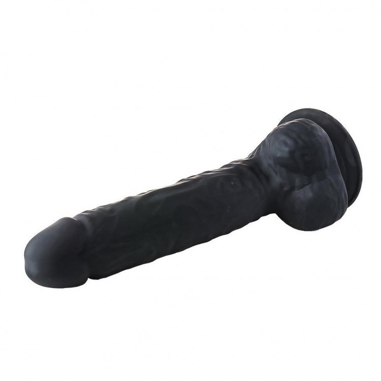 Черный фаллоимитатор-гигант XXL Dildo - 38 см.