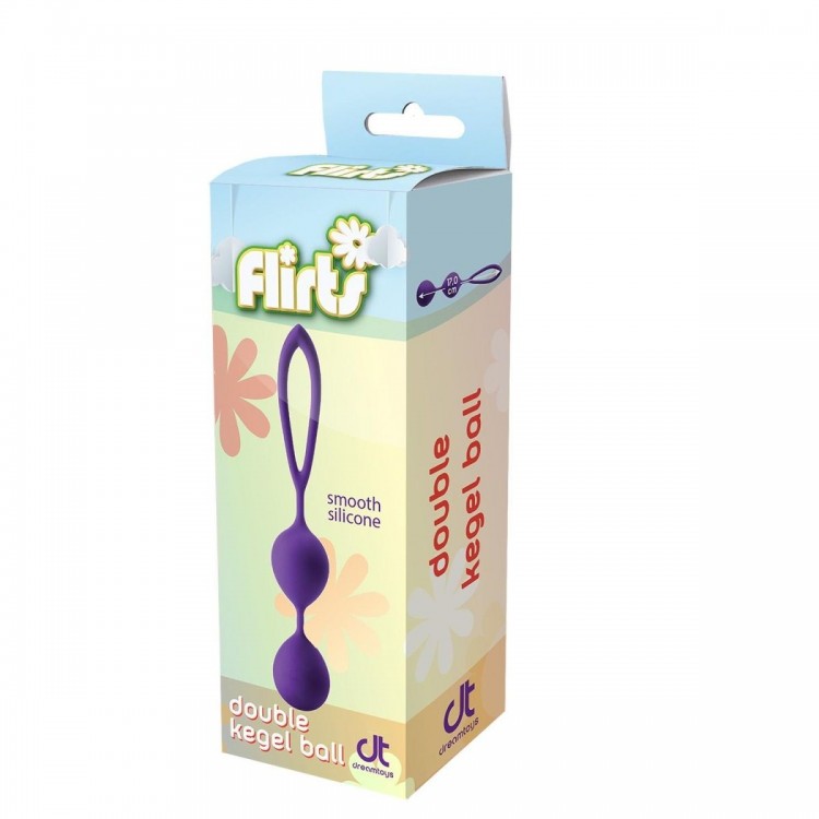 Фиолетовые вагинальные шарики Flirts Kegel Balls