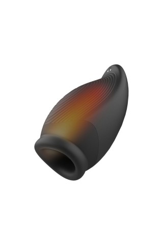 Мастурбатор с вибрацией и функцией нагрева Squeezable Stroker