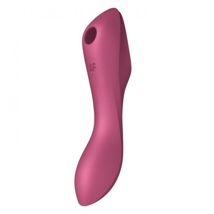 Малиновый вакуум-волновой вибростимулятор Satisfyer Curvy Trinity 3