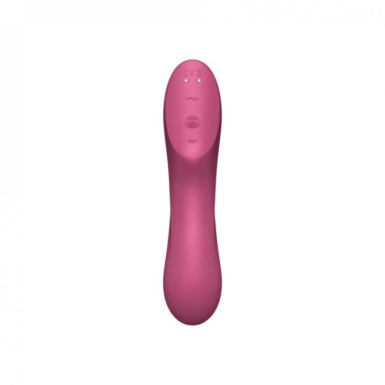 Малиновый вакуум-волновой вибростимулятор Satisfyer Curvy Trinity 3