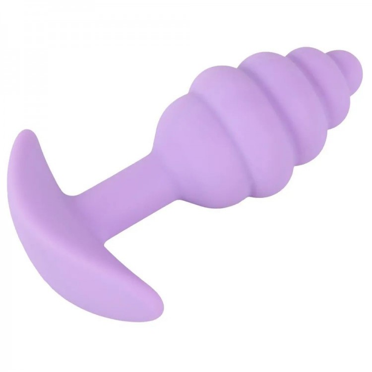 Фиолетовая анальная втулка Mini Butt Plug - 7,5 см.