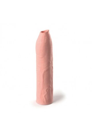 Телесная насадка-удлинитель Uncut Silicone Penis Enhancer - 17,8 см.