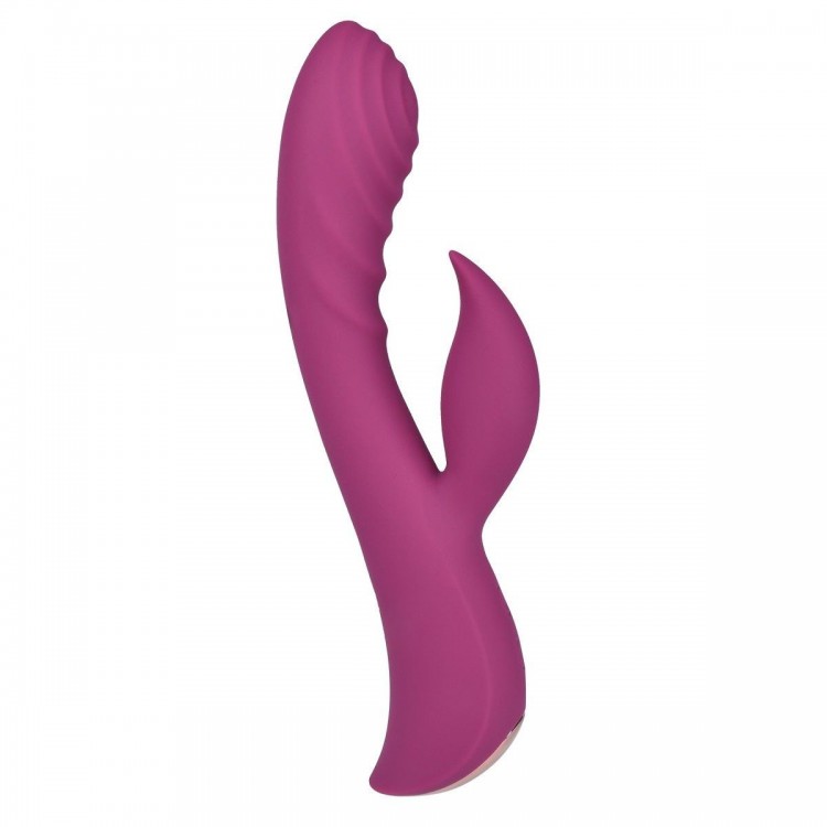 Бордовый вибратор-кролик Powerful Rabbit Vibrator - 19,1 см.
