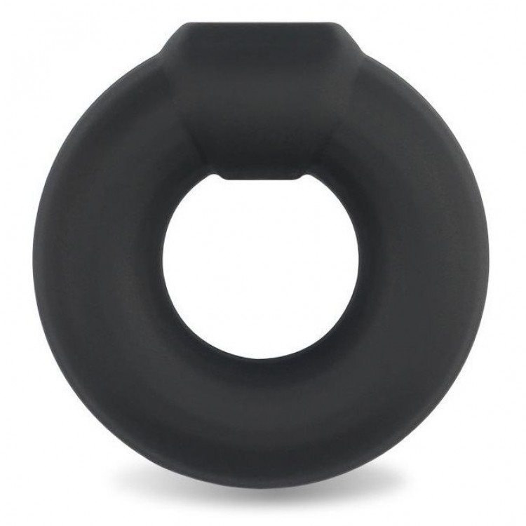 Черное эрекционное кольцо Ultra Soft Platinum Cure Silicone Cockring