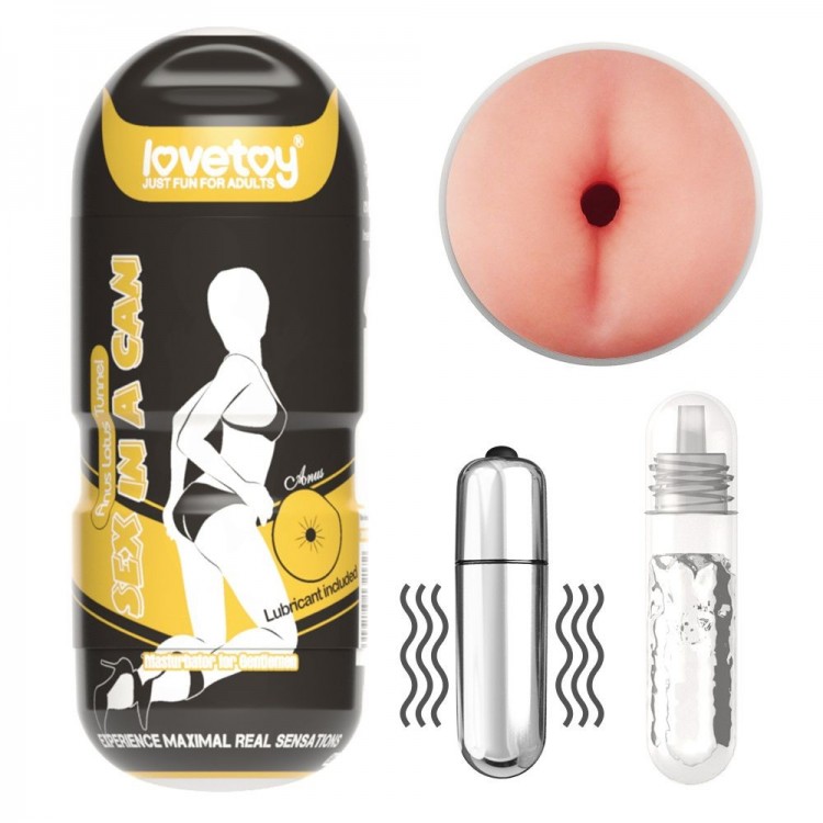 Мастурбатор-анус с вибрацией Sex In A Can Anus Stamina Tunnel