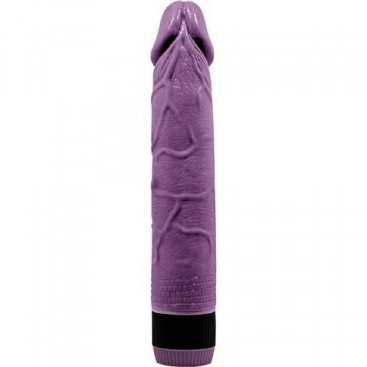 Фиолетовый вибратор-реалистик Adour Club - 22,5 см.