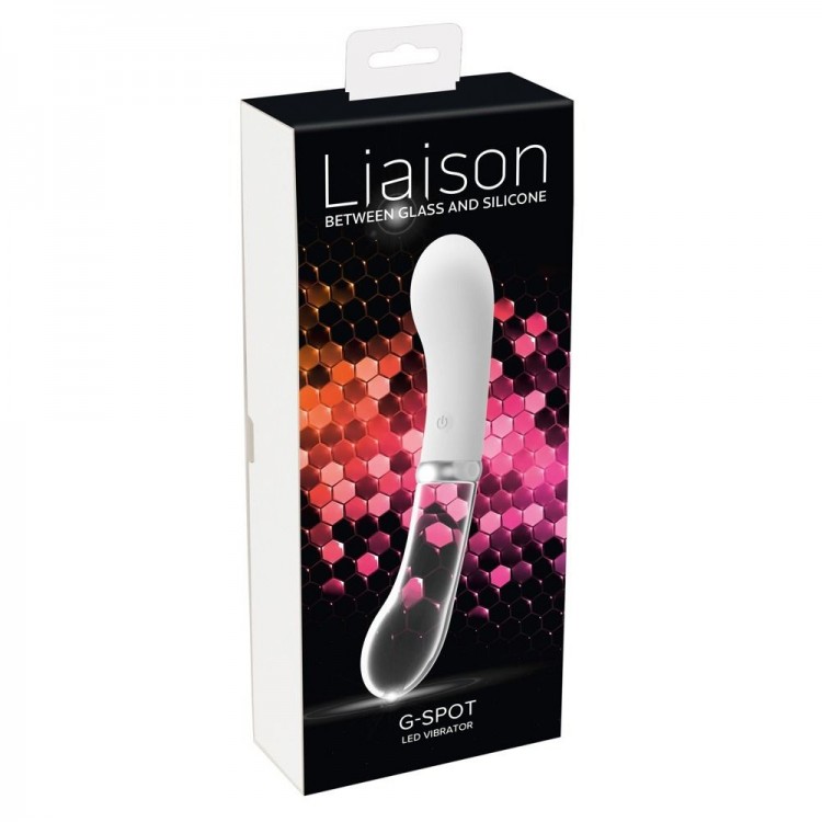 Двусторонний вибратор G-Spot LED - 18 см.