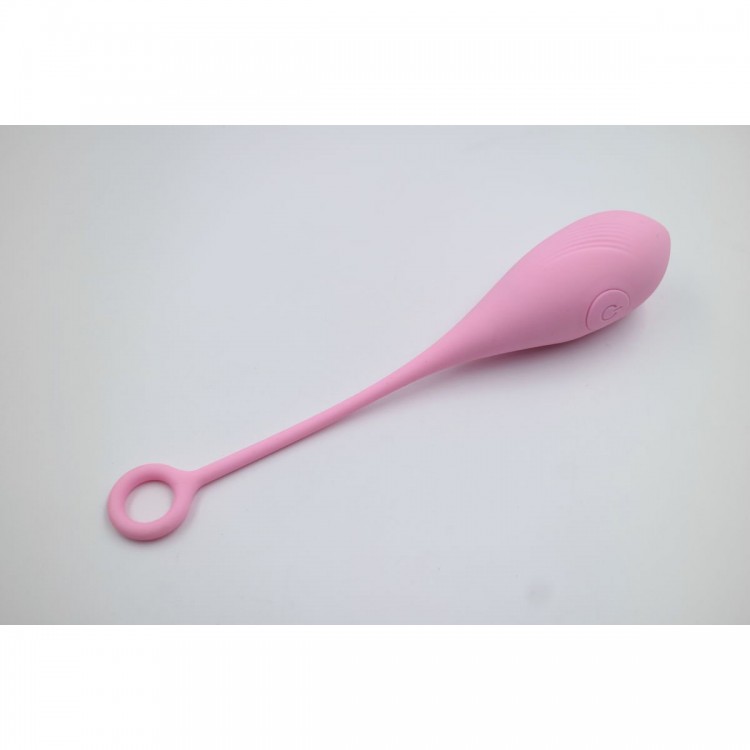 Розовое перезаряжаемое виброяйцо Basic Bullet Vibrator с пультом ДУ