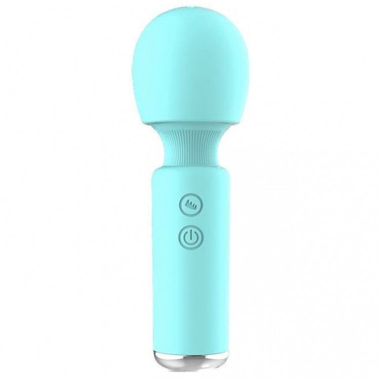 Аквамариновый перезаряжаемый мини-wand Intimate Wand
