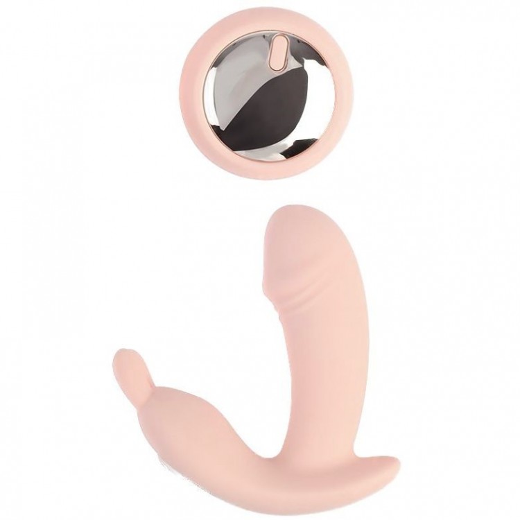 Розовый перезаряжаемый вибратор Bunny Tickler - 10,7 см.