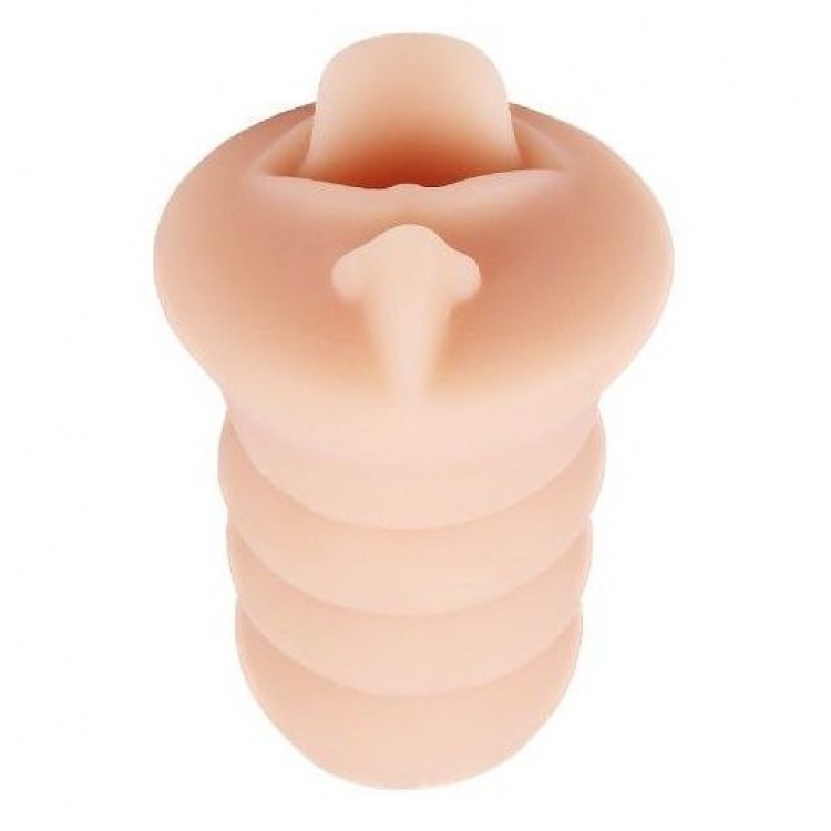 Телесный мастурбатор-ротик Super O