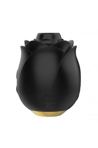 Черный клиторальный стимулятор Black Rose Silicone Clitoral Suction