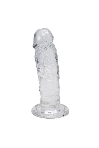 Прозрачный фаллоимитатор на присоске Majestic Jelly Dildo - 14,7 см.