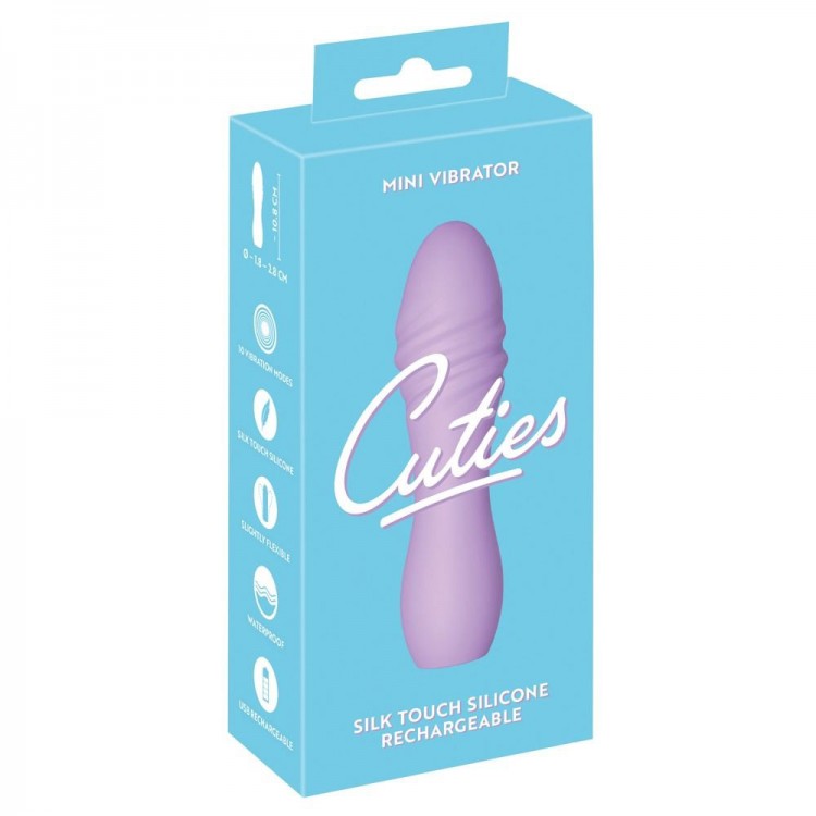 Сиреневый мини-вибратор Cuties - 10,8 см.