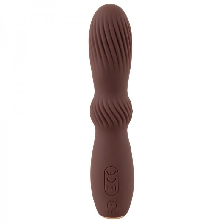 Коричневый вибратор Hazel 04 - 15 см. Коричневый вибратор Hazel 04 - 15 см.