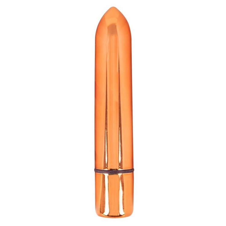 Золотистая перезаряжаемая вибропуля Skyn Thrill