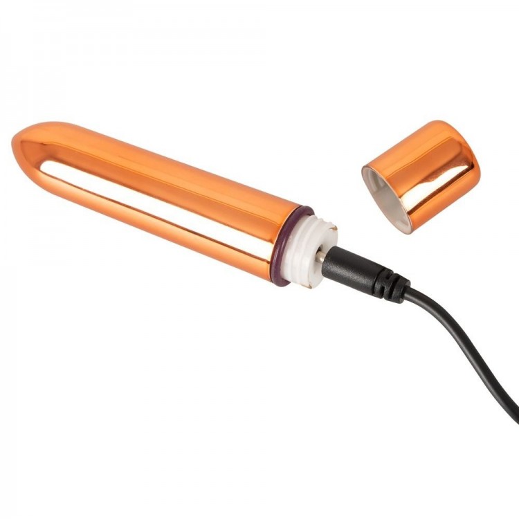 Золотистая перезаряжаемая вибропуля Skyn Thrill Золотистая перезаряжаемая вибропуля Skyn Thrill