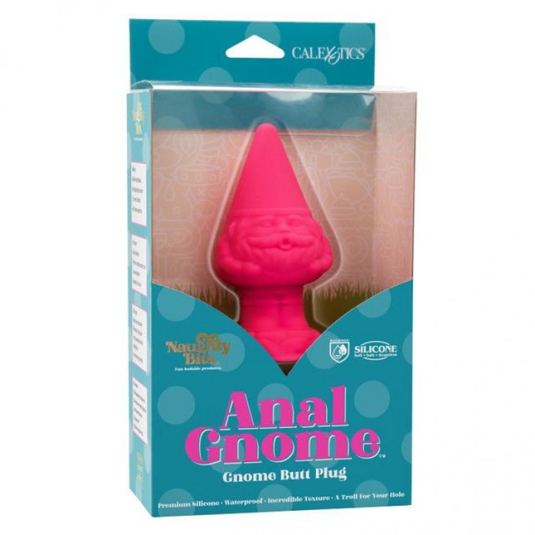 Розовая анальная пробка в форме гнома Anal Gnome