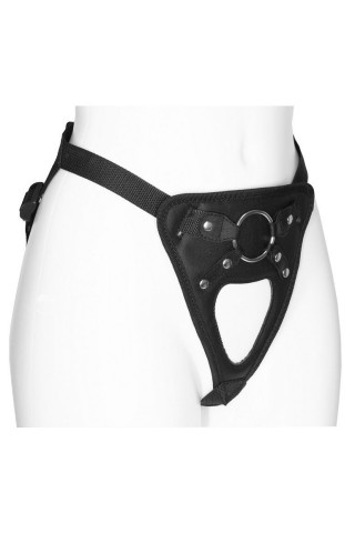 Черный универсальный пояс с фиксацией насадок кольцом