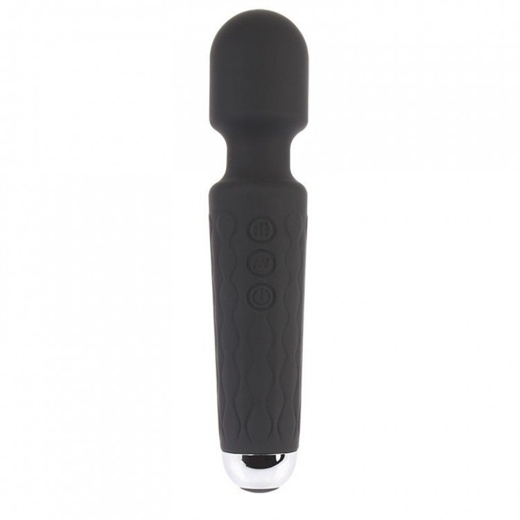 Черный жезловый вибратор Wacko Touch Massager - 20,3 см.