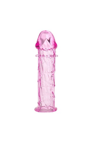 Гладкая розовая насадка с усиками под головкой - 12,5 см.