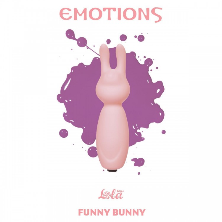 Розовый мини-вибратор с ушками Emotions Funny Bunny Light pink