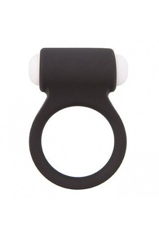 Чёрное эрекционное виброкольцо LIT-UP SILICONE STIMU RING 3 BLACK