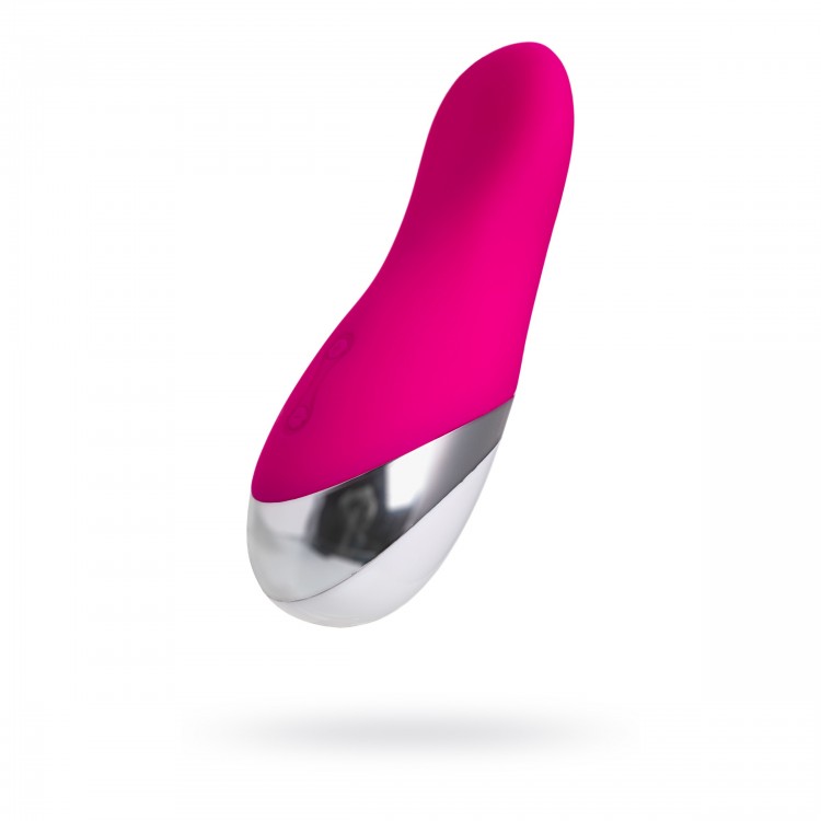 Вибромассажер розового цвета L'EROINA - 11 см.