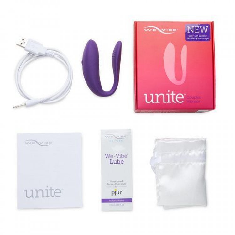 Фиолетовый вибратор для пар We-vibe Unite 2.0 Фиолетовый вибратор для пар We-vibe Unite 2.0