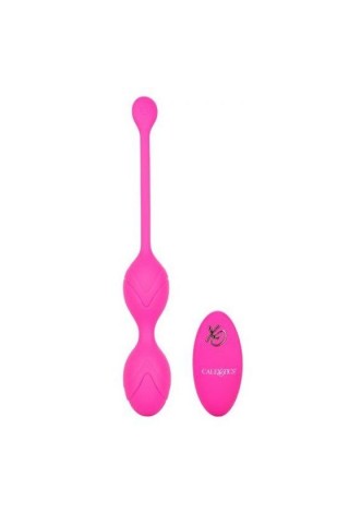 Розовые вагинальные шарики с ДУ и функцией памяти Remote Dual Motor Kegel System