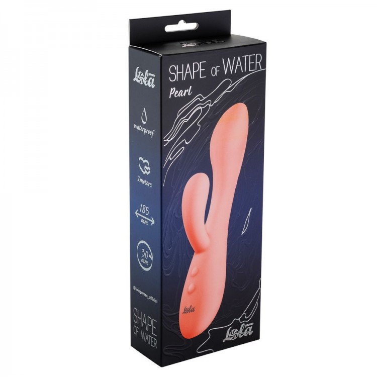 Розовый вибратор Shape of water Pearl с клиторальным отростком - 18,5 см. Розовый вибратор Shape of water Pearl с клиторальным отростком - 18,5 см.