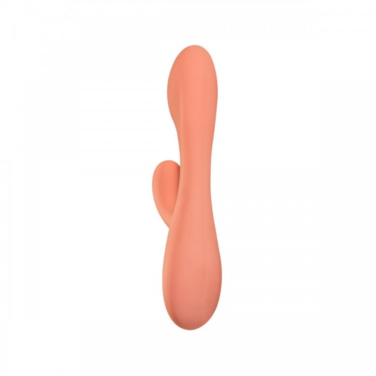 Розовый вибратор Shape of water Pearl с клиторальным отростком - 18,5 см. Розовый вибратор Shape of water Pearl с клиторальным отростком - 18,5 см.