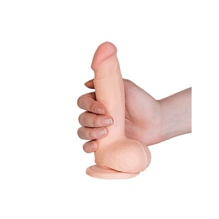 Реалистичный вибратор TOYFA RealStick Elite VIBRO - 18 см.