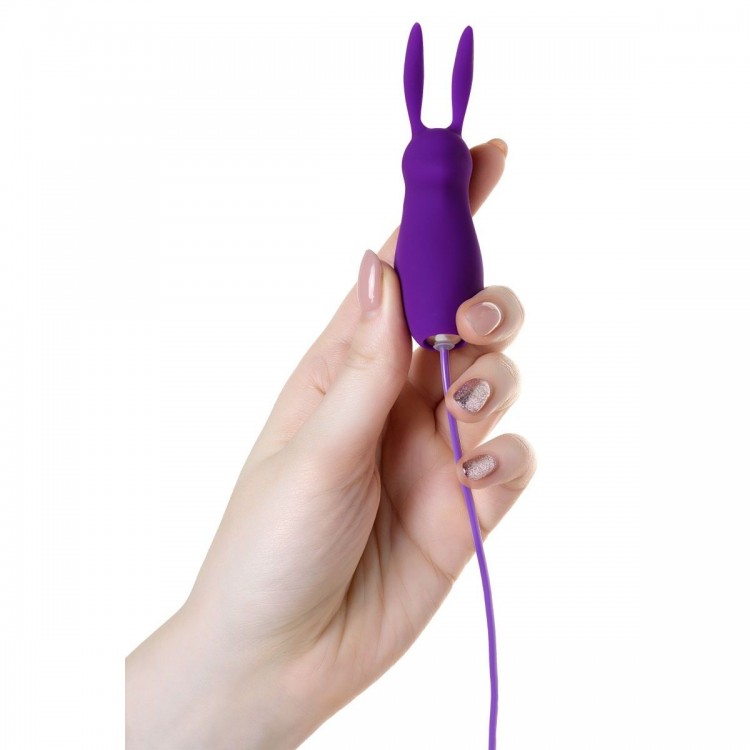 Фиолетовое виброяйцо с пультом управления A-Toys Bunny, работающее от USB