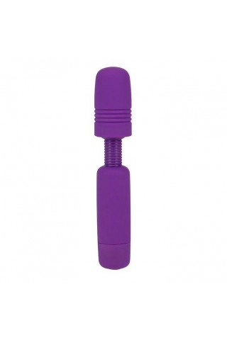 Фиолетовый мини-вибратор POWER TIP JR MASSAGE WAND