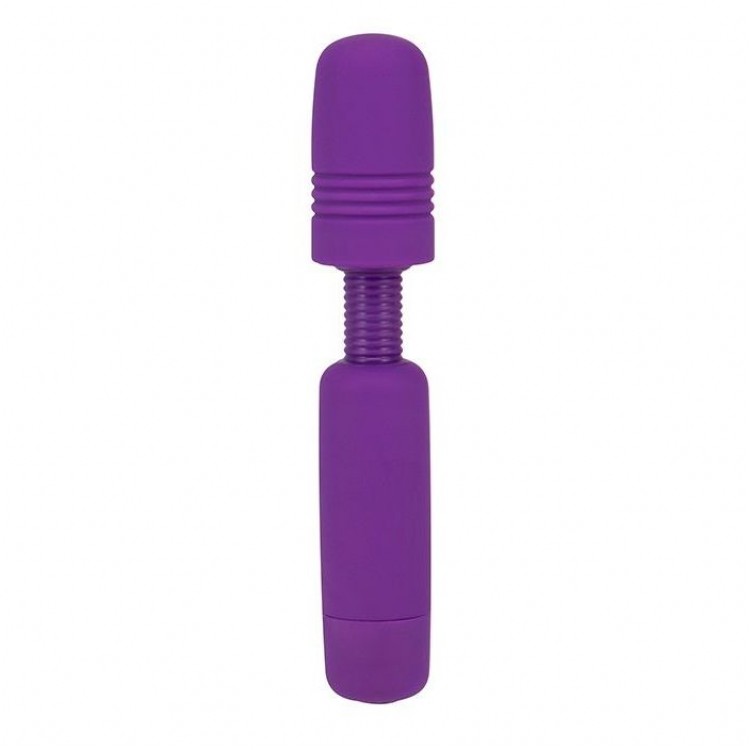 Фиолетовый мини-вибратор POWER TIP JR MASSAGE WAND