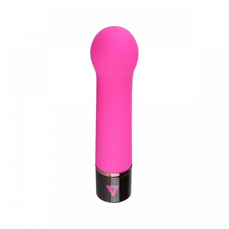 Розовый силиконовый мини-вибратор Lil Gspot - 13 см.