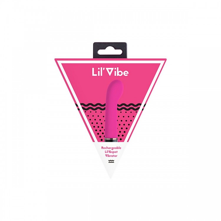 Розовый силиконовый мини-вибратор Lil Gspot - 13 см.