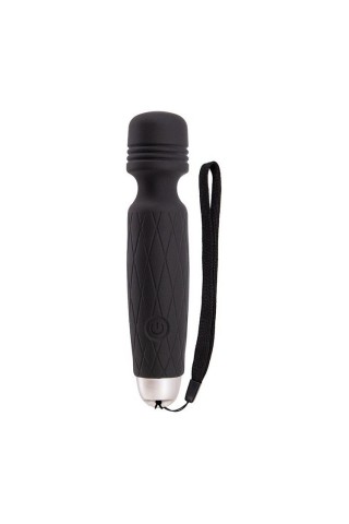 Черный мини-вибромассажер MINI WAND INTENSE POWER - 13,5 см.