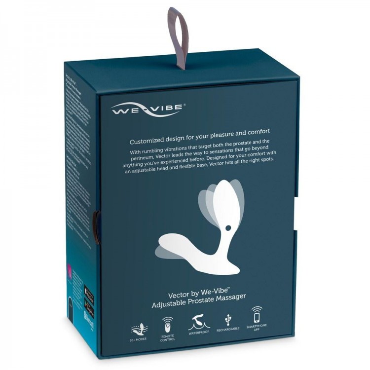 Серый массажер простаты We-Vibe Vector Серый массажер простаты We-Vibe Vector