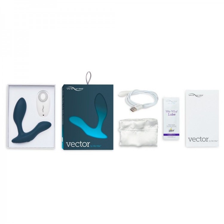 Серый массажер простаты We-Vibe Vector Серый массажер простаты We-Vibe Vector