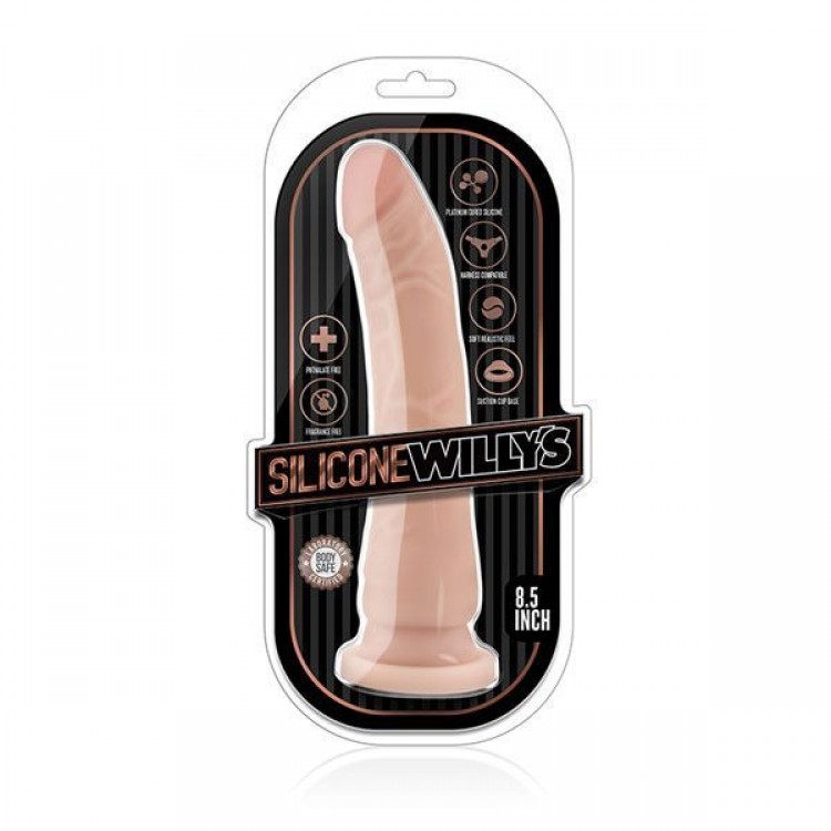 Телесный фаллоимитатор 8.5 Inch Silicone Dildo - 21,6 см.