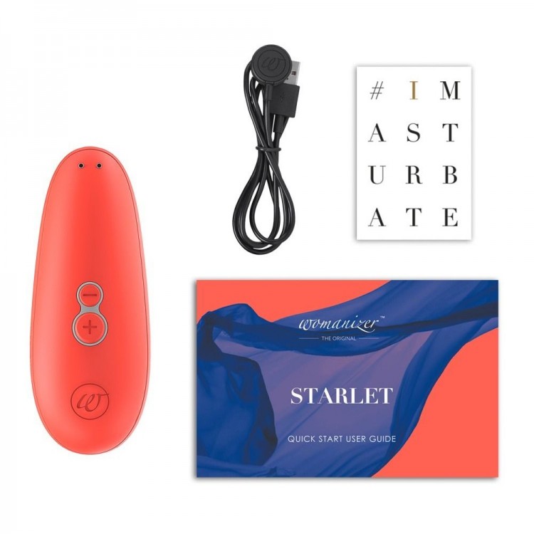 Коралловый бесконтактный клиторальный стимулятор Womanizer Starlet 2 Коралловый бесконтактный клиторальный стимулятор Womanizer Starlet 2