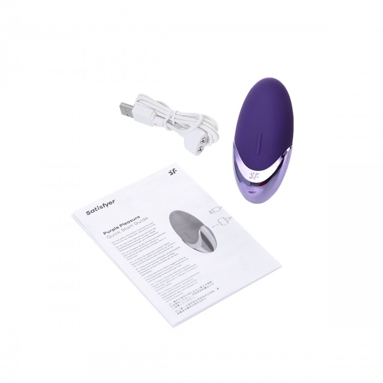 Фиолетовый вибромассажер Satisfyer Purple Pleasure