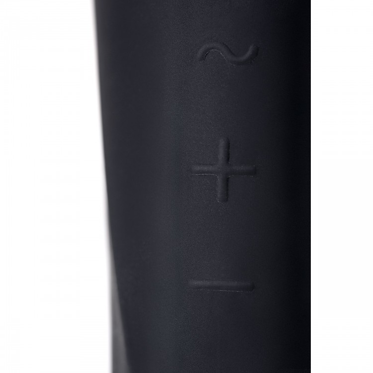 Чёрный нереалистичный мастурбатор с вибрацией Satisfyer Men Wand