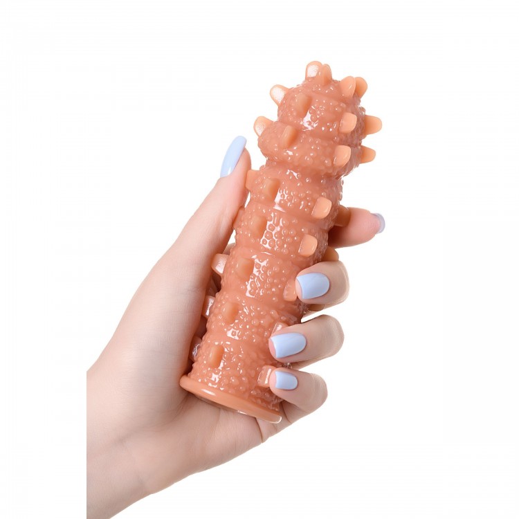 Насадка на фаллос с шипами и продолговатыми бугорками Extreme Sleeve 004 S-size - 12,7 см.