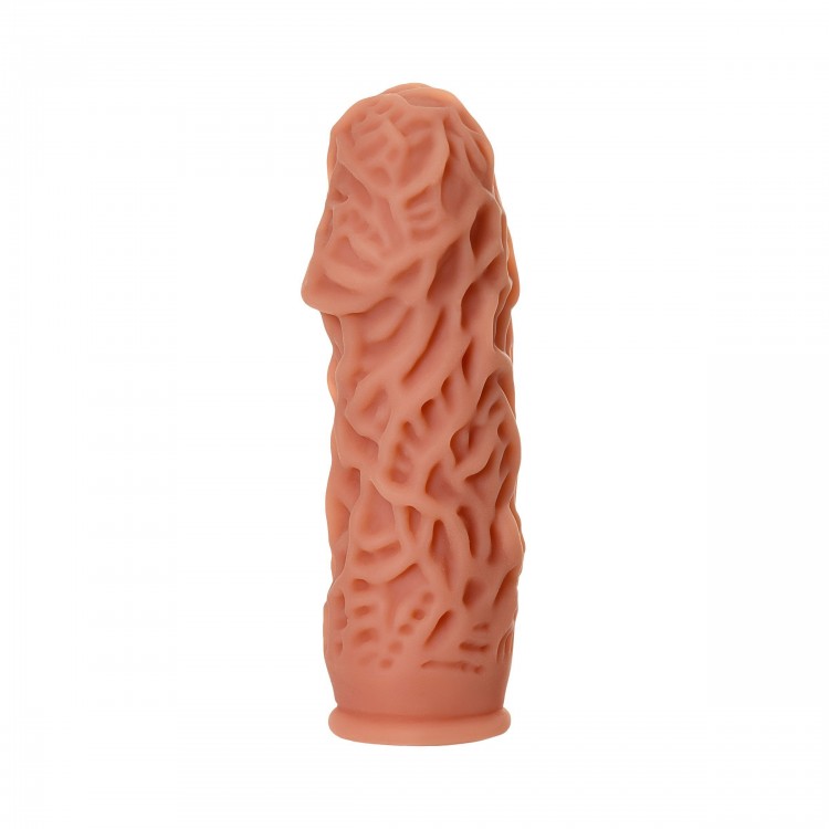 Насадка на фаллос с рельефными складочками Extreme Sleeve 012 S-size - 12,7 см. Насадка на фаллос с рельефными складочками Extreme Sleeve 012 S-size - 12,7 см.